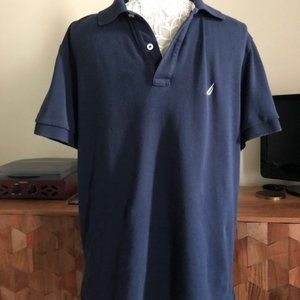 Nautica slim fit navy blue polo